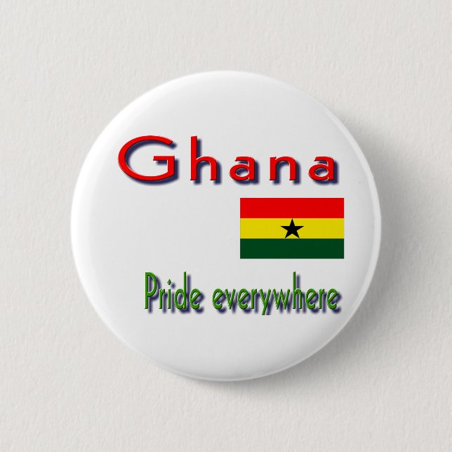 Ghana 2 Inch Round Button (Front)