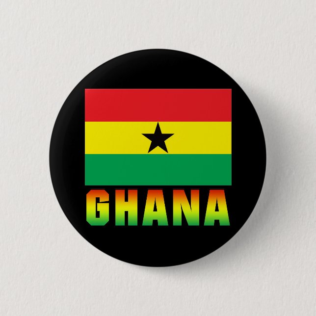 Ghana 2 Inch Round Button (Front)