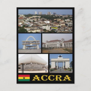 Ghana - Accra - Mosaic - Postcard