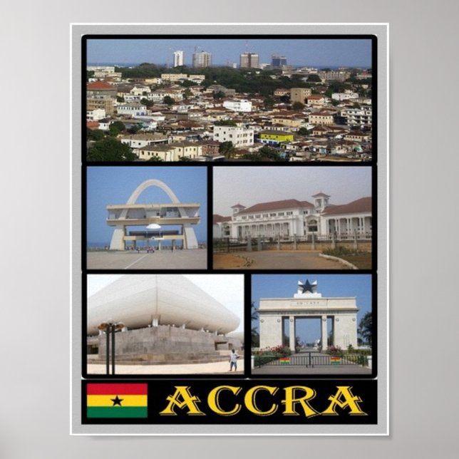 Ghana - Accra - Mosaic - Poster (Front)