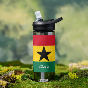 Ghana bottle, patriotic Ghanaian Flag Water Bottle