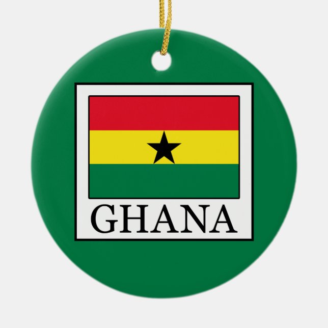 Ghana Ceramic Ornament (Front)