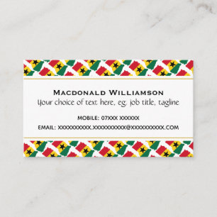 GHANA Christian Scripture John 3:16 Business Card