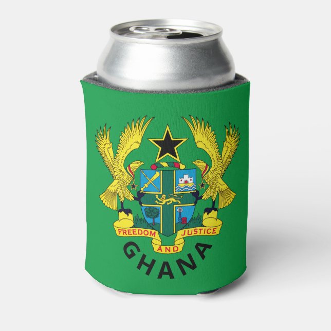 Ghana coat of arms can cooler (Can Back)