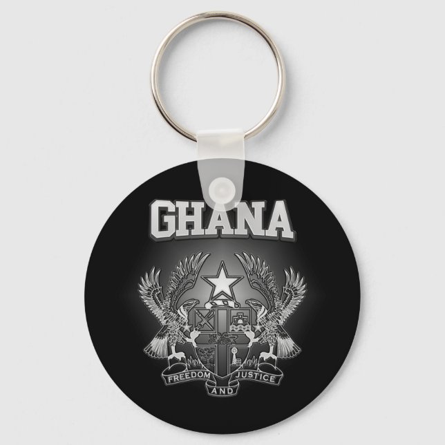 Ghana Coat of Arms Keychain (Front)