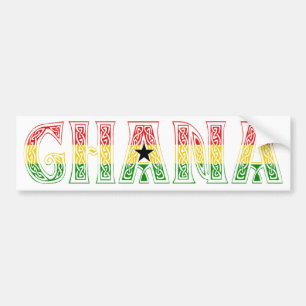 Ghana Colours design! Bumper Sticker