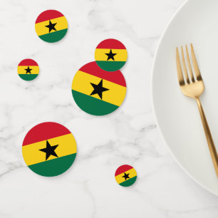 Ghana Confetti, party, Ghanaian Flag Confetti