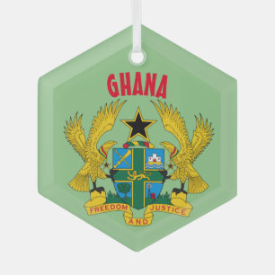 Ghana Custom Glass Ornament