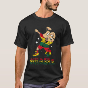 Ghana Dog Ghana Flag Ghanese Pride Ghana Football  T-Shirt
