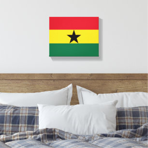 Ghana Flag Africa Canvas Print