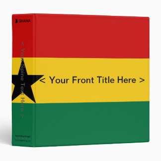 Ghana Flag Binder