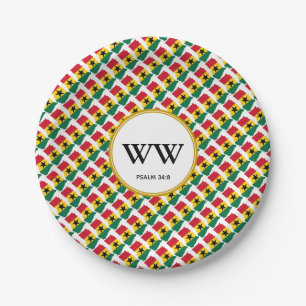 GHANA FLAG Celebration Birthday Heritage Party Paper Plate