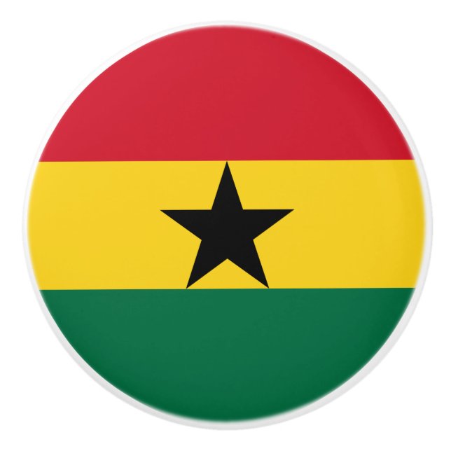 Ghana flag Ceramic Pull (Front)