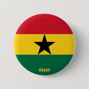 Ghana Flag Charming Patriotic 2 Inch Round Button
