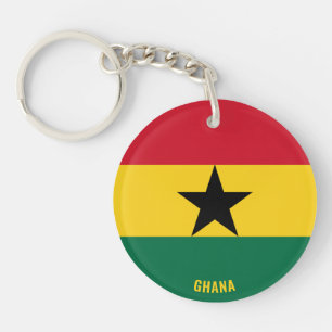 Ghana Flag Charming Patriotic Keychain