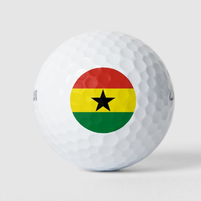 Ghana flag golf balls (Front)