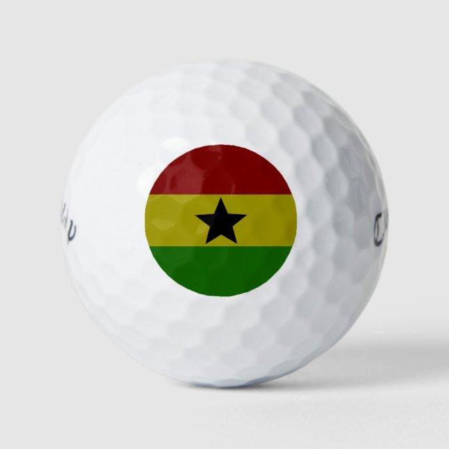 Ghana flag golf balls (Front)