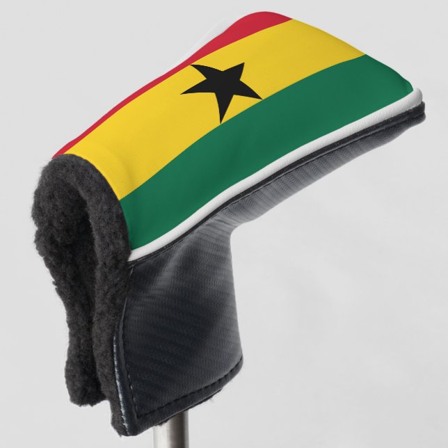 Ghana Flag Golf Head Cover (3/4 Front)