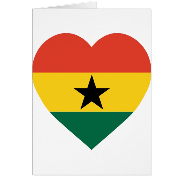 Ghana Flag Heart (Front)