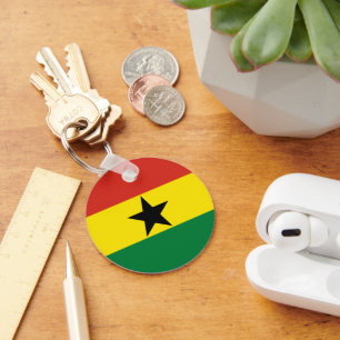 Ghana flag keychain