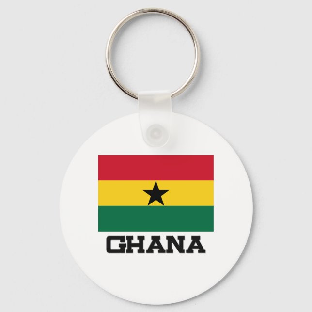 Ghana Flag Keychain (Front)