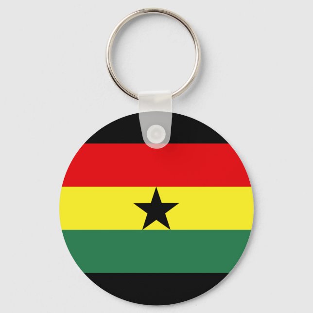 Ghana Flag Keychain (Front)