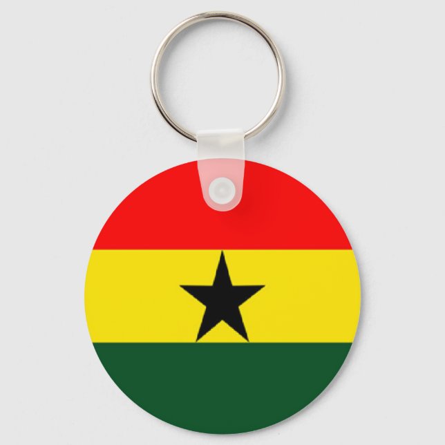 Ghana flag keychain (Front)