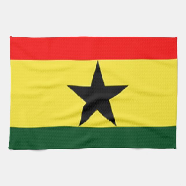 Ghana flag kitchen towel (Horizontal)