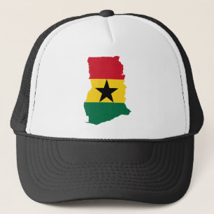Ghana Flag Map GH Trucker Hat
