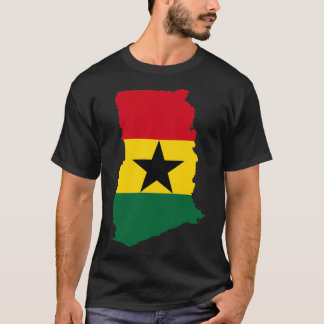 Ghana Flag Map T-Shirt