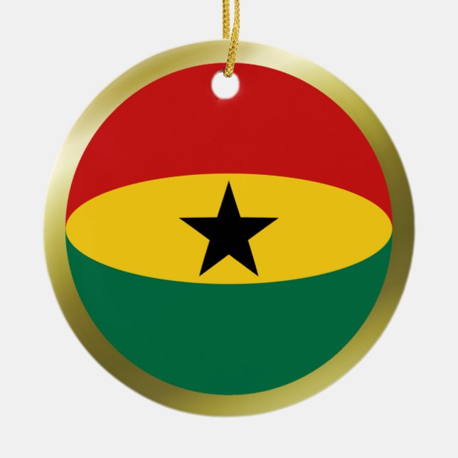 Ghana Flag Ornament (Front)