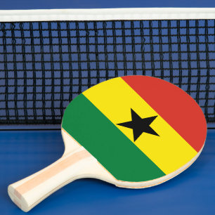 Ghana flag ping pong paddle