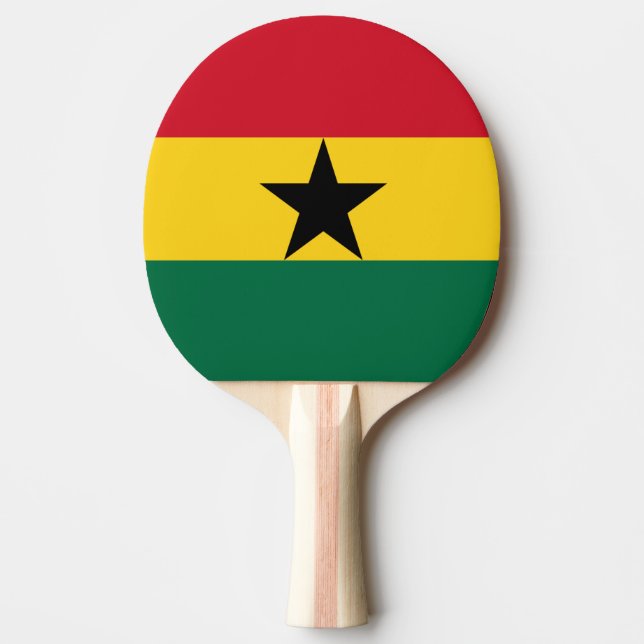 Ghana Flag Ping Pong Paddle (Front)