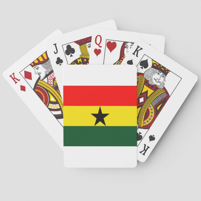 Ghana flag playing cards (Back)