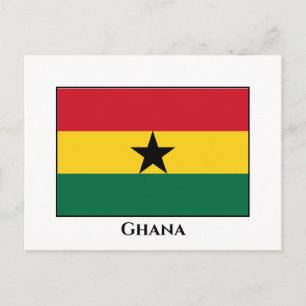 Ghana Flag Postcard