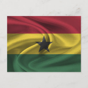  Ghana Flag Postcard
