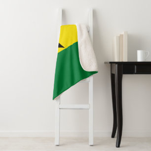 Ghana flag sherpa blanket