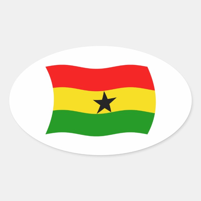 Ghana Flag Sticker (Front)
