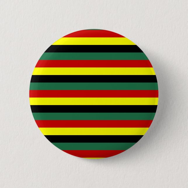 ghana flag stripes country symbol pattern 2 inch round button (Front)