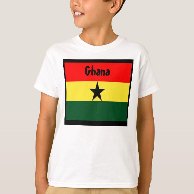 Ghana flag  t-shirts (Front)
