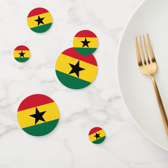 Ghana flag Table Confetti (Group)