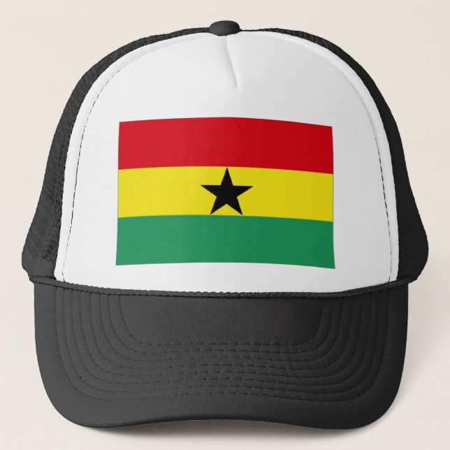 Ghana Flag Trucker Hat (Front)
