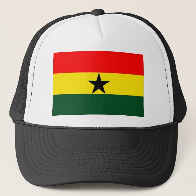 GHANA FLAG TRUCKING CAP (Front)