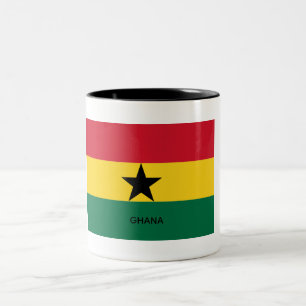 Ghana Flag Two-Tone Coffee Mug