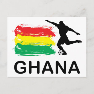 Ghana Football Postcard