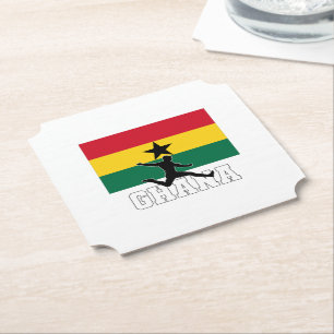 Ghana Football Soccer National Team Paper Coaster