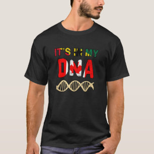 Ghana Ghanaian Canada Canadian Flag Hand Mixed DNA T-Shirt