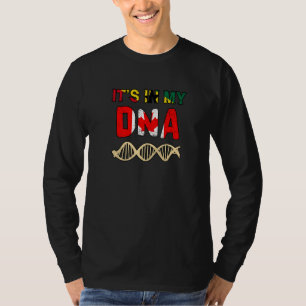 Ghana Ghanaian Canada Canadian Flag Hand Mixed DNA T-Shirt