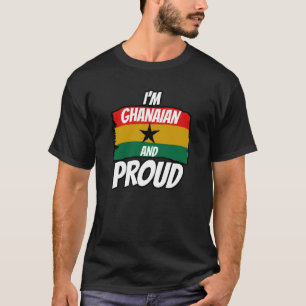 Ghana Ghanaian Heart Love Proud Melanin Flag 1 T-Shirt