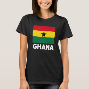 Ghana Ghanaian Heart Love Proud Melanin Flag 1 T-Shirt